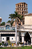 the old Royal Palace, in the middle of the old city, now a museum with a beautiful collection of Chola bronze sculptures. Thanjavur Tamil Nadu. 